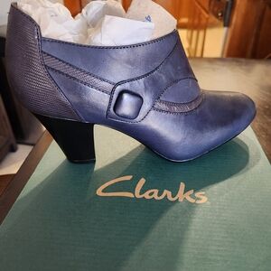 Clarks Women's Blue Ankle Boots